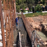 Concreting of raw water channel base