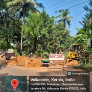 Drainage crossing work in progress perambra-vadakara road