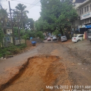 Road restoration work of kusavarkal road- earth work