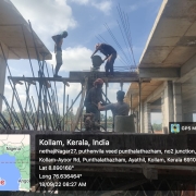 Filter house- East side staircase column casting