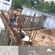 Shuttering work for connecting channel slab from CFL1