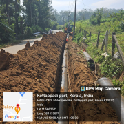 Meppadi -pipe laying work on progress