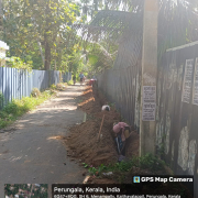 Chettikulangara ward 13  (menampally road)pvc 90mm pipe work