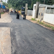 40mm Chipping carpet road tarring at Peroorkada-AKG Nagar road