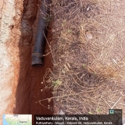  laying  of 250 mm DI K9 pipe