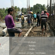 Concreting of +8.40m lvl slab