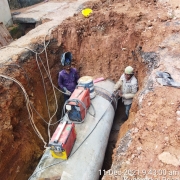 914mm MS pipe laying in Nalanchira Kusavarkal road