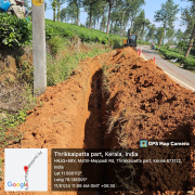 Meppadi - Pipe laying on progress