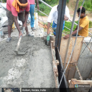 Sluice gate joint concreting in RWC