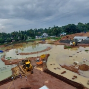 storm water around the site