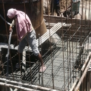 Cascade aerator- Concreting of thrust block(3rd lift)