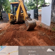 Road restoration work in progress at nanithirikal