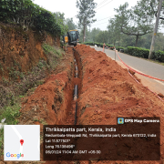 Meppadi - Pipe laying on progress