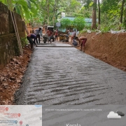 370 m road concreting completed at pazhavara nss road.