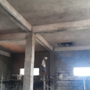 plastering in the Chemical house