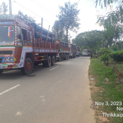 Meppadi -DI pipe unloading 