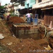 Backfilling and shutter removal of 1100mm Sluice Valve chamber near Peroorkada