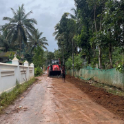 Road restoration on progress