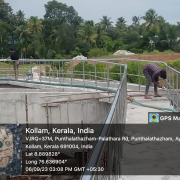 Hand rail work in Bypass channel