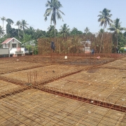 Reinforcement work for slab in chemical house