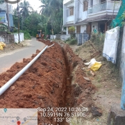  Distribution, 90mm 6kg pipe laying work