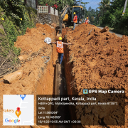 Meppadi -pipe laying work on progress