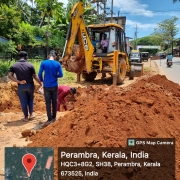 Earth excavation started for push through work at kallode