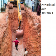 Laying work at Nanthirikkal Reach 17.09.2021