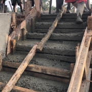 RWC : Staircase 4th flight concreting