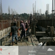 Concreting of columns above +6.60 m lvl slab