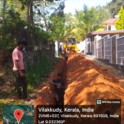 Vilakkudy Temple - Kulapuram road  (node : 410-413-422 )90mm/8kg laying