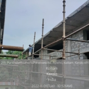 Admin building : Plastering of roof slab