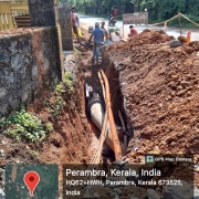 Chaniyam kadav road Gap closing work