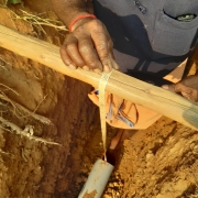 Adichanaloor package laying of PVC pipes.