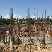 Concreting for columns in CWR