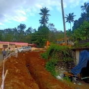 Pipe laying in progress