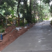 Road concrete work completed at pazhavara NSS Road.