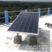 Solar panel installed