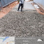 Road concreting work progressing at Nanthirikkal
