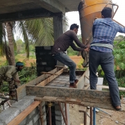 Kozhinjampara Plant - Door(2nos), Windows (5nos) lintel and sunshade concrete is started