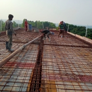 reinforcement work for WW tank roof slab completed 23.03.21