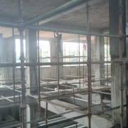 Filter house : grinding of ceiling in progress