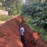 Vythiri -pipe laying on progress 