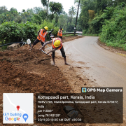 Meppadi -pipe laying on progress