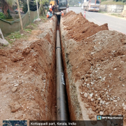 Meppadi - Pipe laying on progress