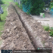 Chettikulangara ward 4, Main pipe laying 90 mm PVC