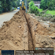 (487) 90mm HDPE pipe laying @ THOTTIPAL Kurumali PWD road