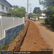 (668)90mm HDPE pipe laying @ Thottipal madapuram road