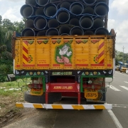 Supplying and stacking 300mm DI K9 pipe at site