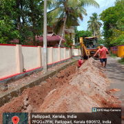 90 mm PVC pipe laying chettikulangara panchayath